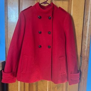 Red Banana Rebublic Women’s Peacoat size Small.